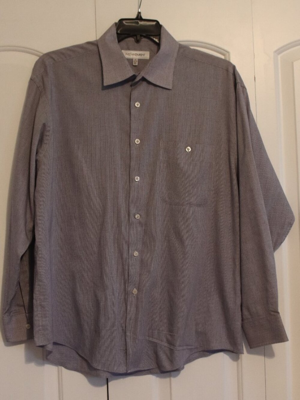 Yves Saint Larent Vintage Men's Long Sleeve Button Down Size XL 17 34-35